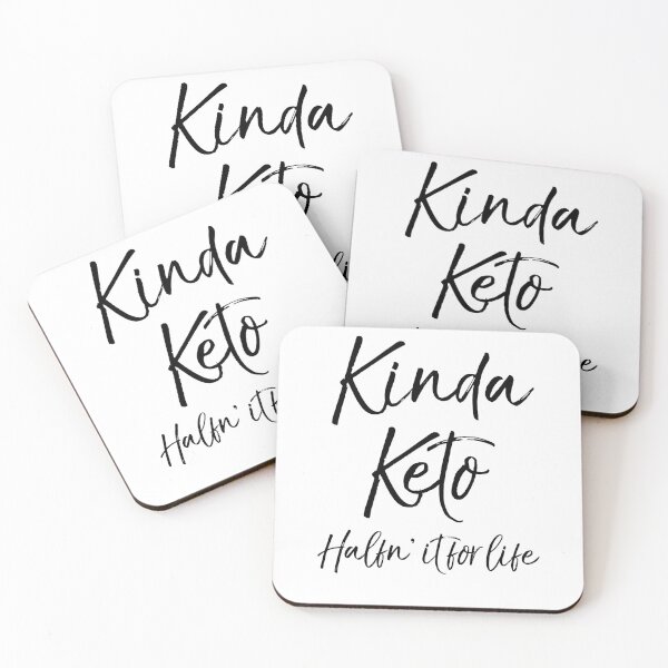 Item preview, Kinda Keto Halfn' it for Life Funny Keto Quote designed and sold by TNDesignStudio.