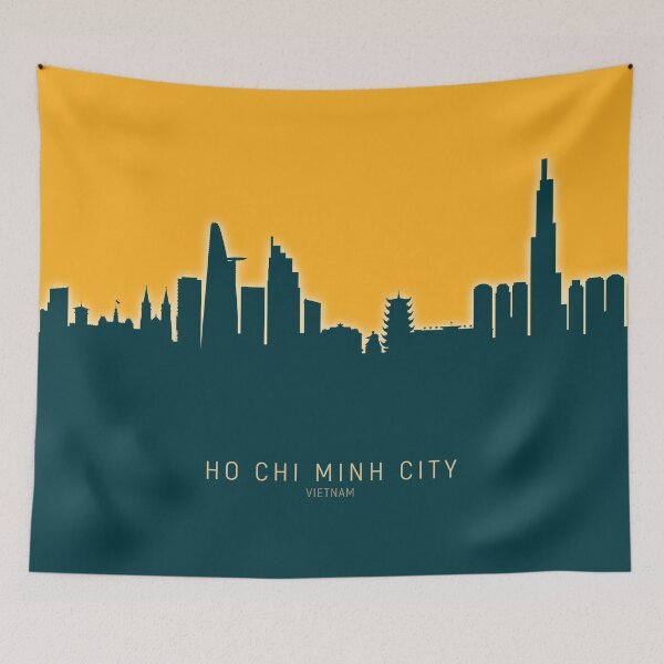 Item preview, Ho Chi Minh City Vietnam Skyline designed and sold by ArtPrints.