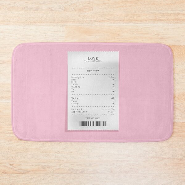 Item preview, Love Receipt  designed and sold by ESCAPZ.