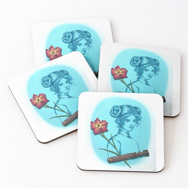 Item preview, Gibson Girl, Turquoise designed and sold by artbyjefflee.