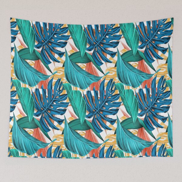 Item preview, Jungle Flower Leaf Pattern designed and sold by smstees.