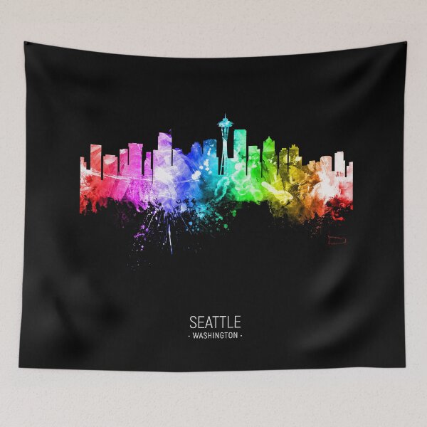 Item preview, Seattle Washington Skyline designed and sold by ArtPrints.