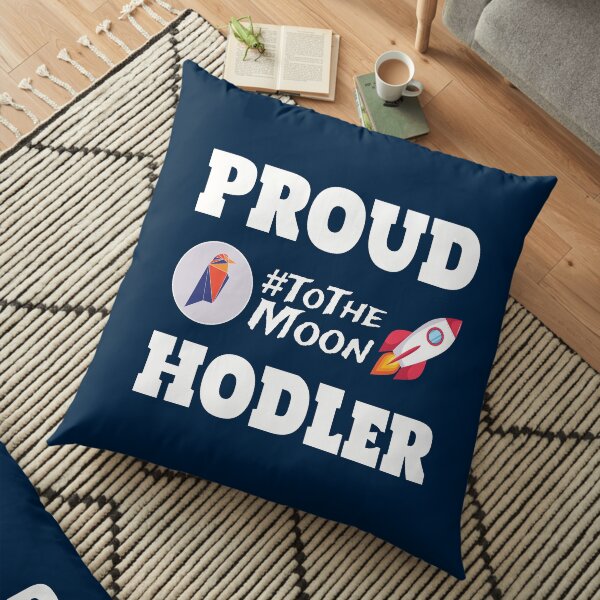 Proud Ravencoin HODLer Floor Pillow