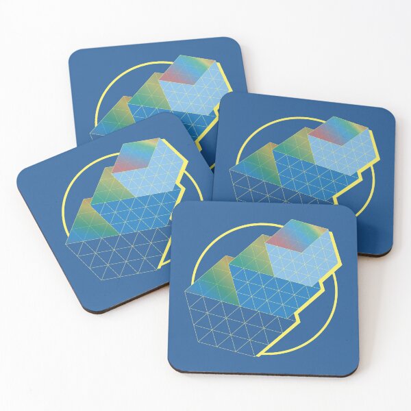 Item preview, Blue Ascending Cubes designed and sold by tinspira.