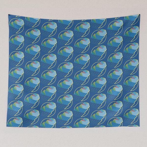 Item preview, Blue Ascending Cubes designed and sold by tinspira.