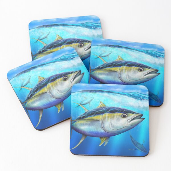 Item preview, Yellowfin Tuna - Out of the Blue designed and sold by David Pearce Marine Art.