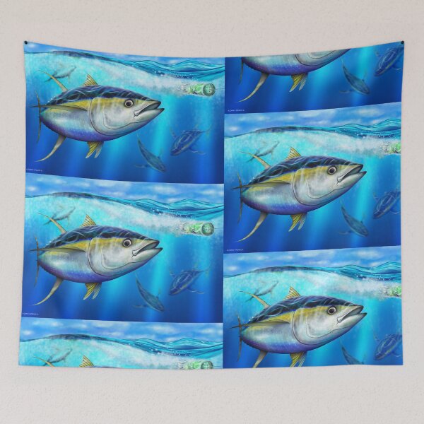 Item preview, Yellowfin Tuna - Out of the Blue designed and sold by David Pearce Marine Art.