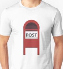 Red Post box Unisex T-Shirt