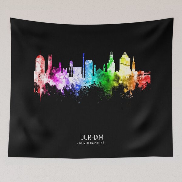 Item preview, Durham North Carolina Skyline designed and sold by ArtPrints.