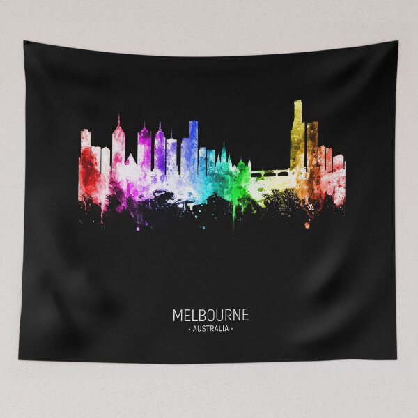 Item preview, Melbourne Australia Skyline designed and sold by ArtPrints.