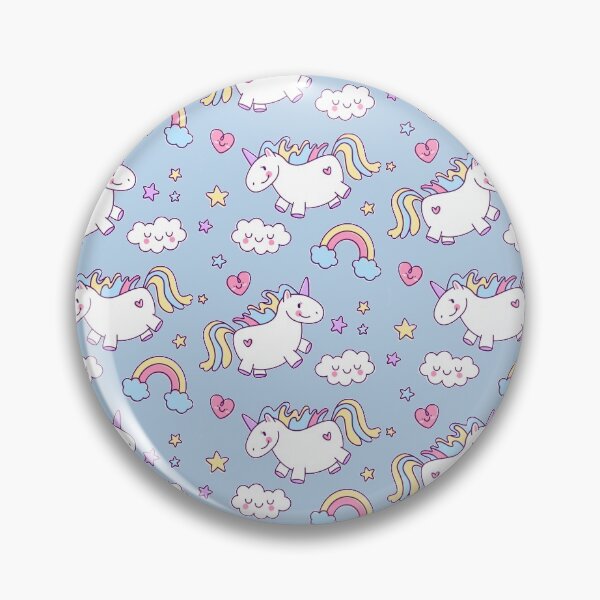 Item preview, Unicornios y Arcoiris (Azul Pastel) designed and sold by aesthereal.