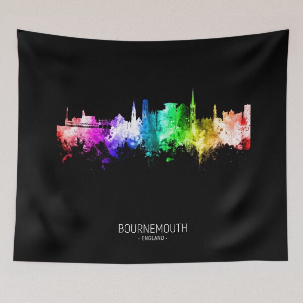 Item preview, Bournemouth England Skyline designed and sold by ArtPrints.