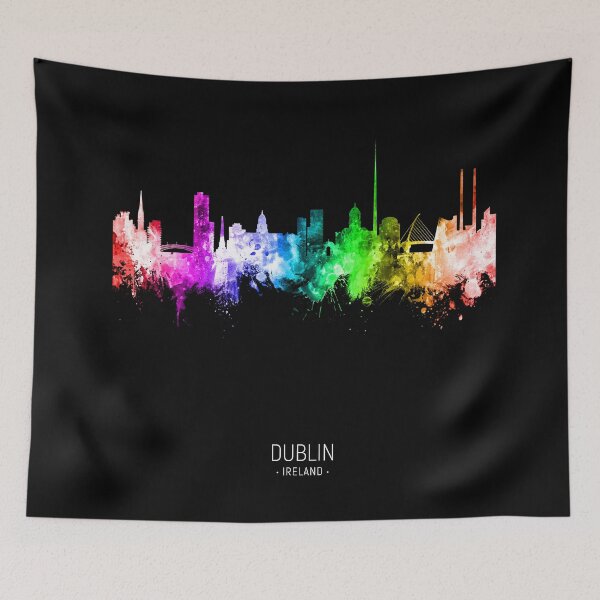 Artikelvorschau, Dublin Ireland Skyline entworfen und verkauft von ArtPrints.
