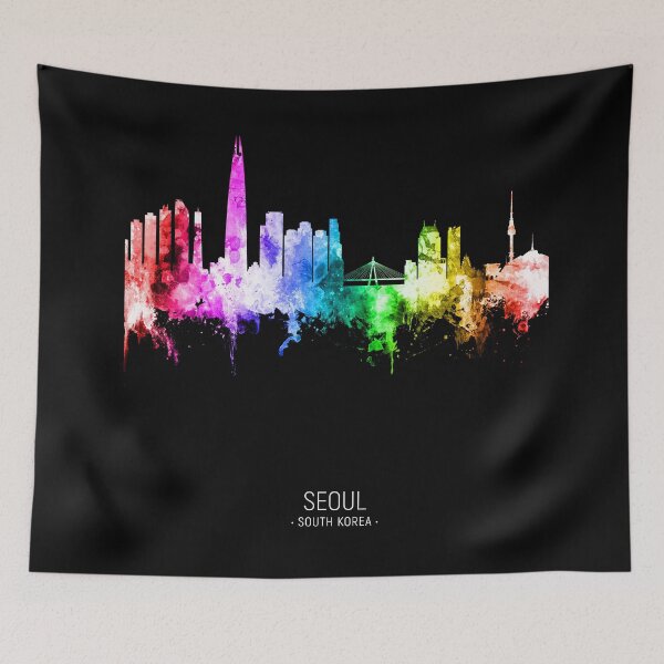 Item preview, Seoul Skyline South Korea designed and sold by ArtPrints.