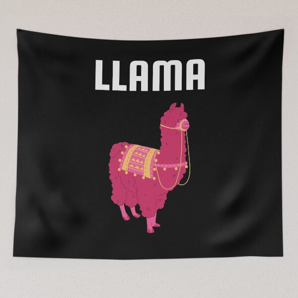 Item preview, Diseño divertido de la llama - Llama rosa designed and sold by designitfun.