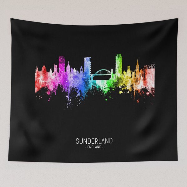 Item preview, Sunderland England Skyline designed and sold by ArtPrints.