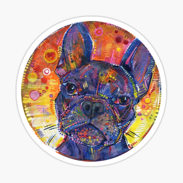 French Bulldog Painting - 2015 Sticker