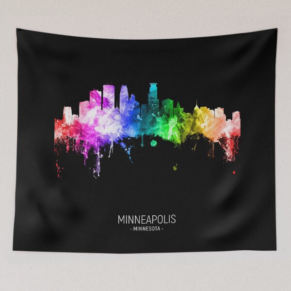 Aperçu de l'œuvre Minneapolis Minnesota Skyline créée et vendue par ArtPrints.