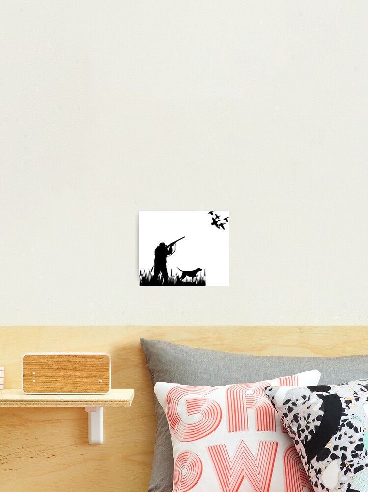 Duck hunter with dog Photographic Print for Sale by PepaAnaRB