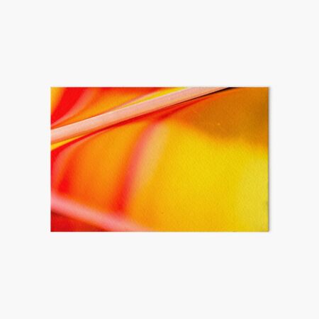 Orange and Yellow Oil and Water Art Board Print