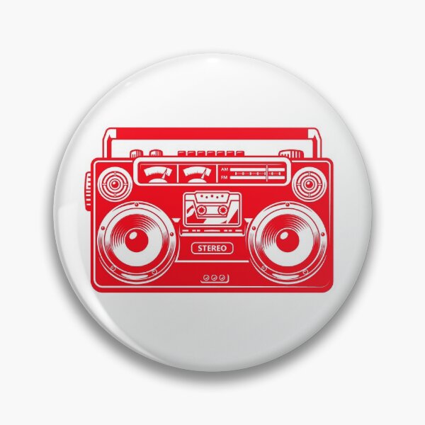 Item preview, Oldschool 80s Retro Boombox Ghettoblaster Hip Hop Nostalgia designed and sold by RandomWeird.