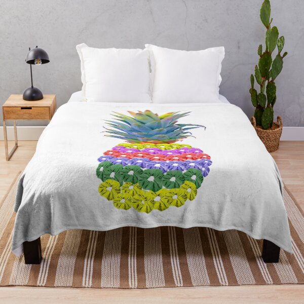 Item preview, Diseño de fruta tropical de piña Scrunchie designed and sold by luvvvvvit.