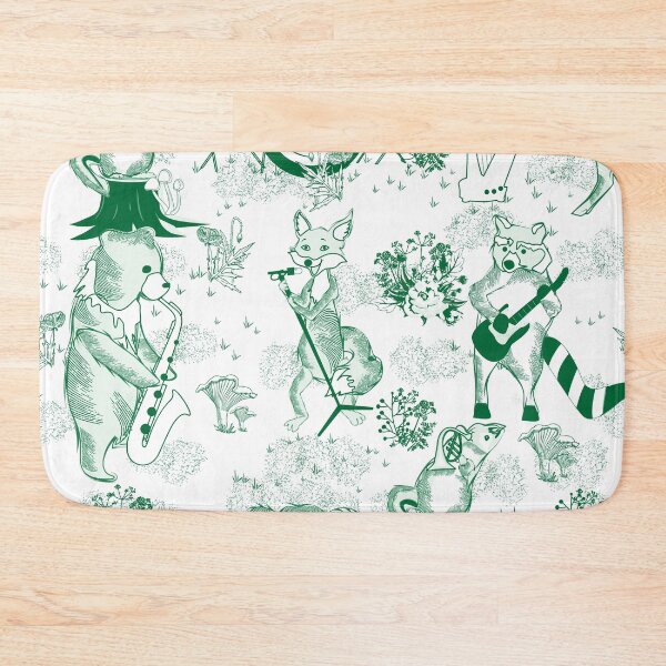 Item preview, Jungle Jam- Whimsical Toile- Emerald Green Woodland Band designed and sold by winkeltriple.