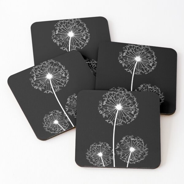 Item preview, Dandelions on black designed and sold by adiosmillet.