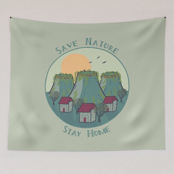 Item preview, Save Nature - Stay Home | Prevent Environmental Pollution, Protect Mother Earth, Renewable energy, Green designed and sold by Any Color Designs.