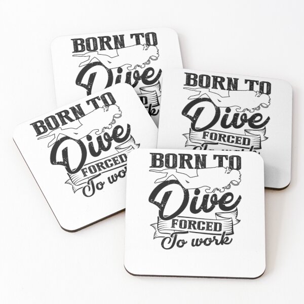 Item preview, Born To Dive Forced To Work Shirt designed and sold by DaneRhodes1.