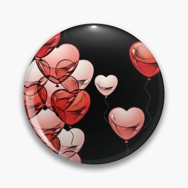 Item preview, Red hearts balloons in the picture  designed and sold by Tati.Hot.