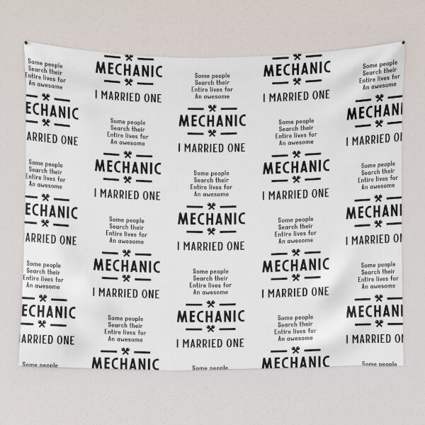 Item preview, I Married One Mechanic - mechanic Cool Job Gift designed and sold by DiogoCalheiros.
