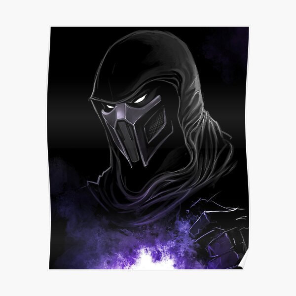 Noob Saibot Poster By Ghostach Redbubble