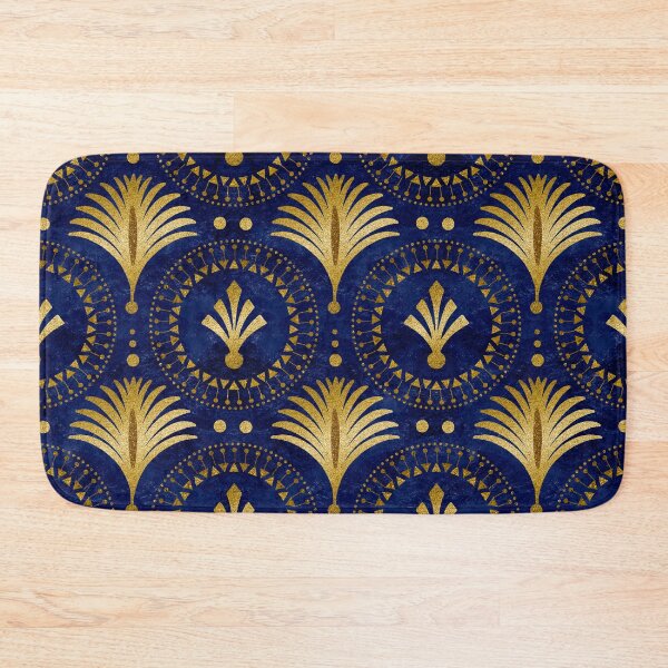 Item preview, Elegant Blue Gold Art Deco Pattern designed and sold by artsandsoul.