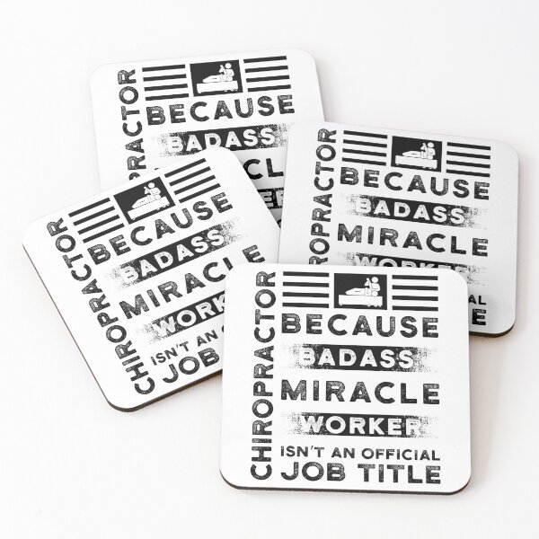 Item preview, Chiropractor Because Badass Miracle Worker - Chiropractor Cool Job Gift designed and sold by DiogoCalheiros.