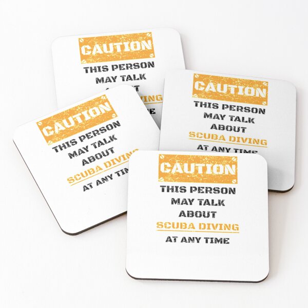 Item preview, Caution Geschenk Hobby Reden Love Scuba Diving designed and sold by DaneRhodes1.