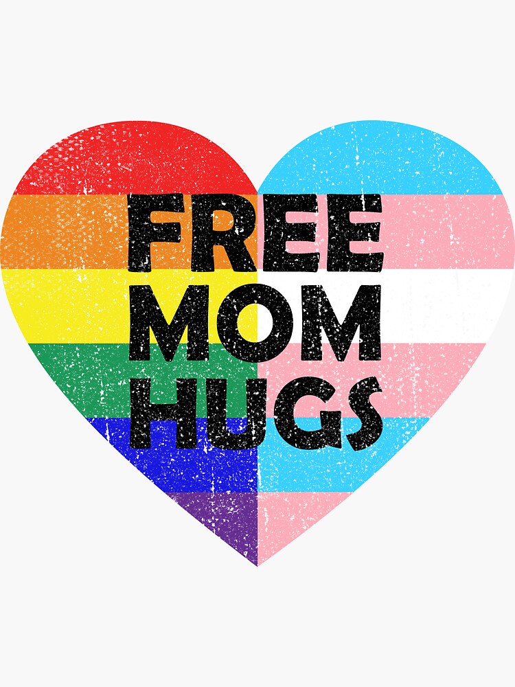 "Free Mom Hugs" Sticker for Sale by sofiiahrih Redbubble