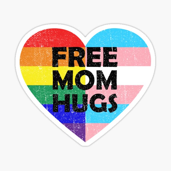 Download Free Mom Hugs Stickers Redbubble