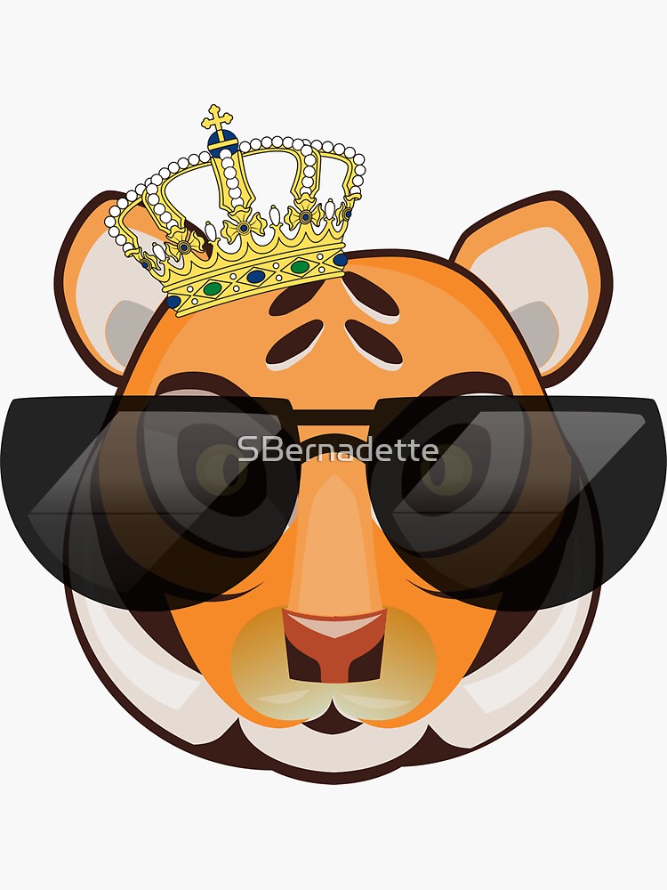 Thumbnail 3 of 3, Sticker, Tiger King - Literally designed and sold by SBernadette.