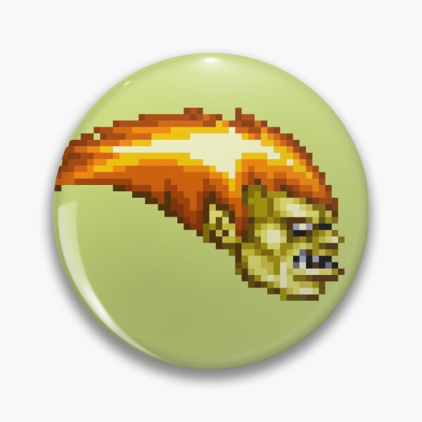 Item preview, Blanka Head Pixelart Pattern designed and sold by PexelPirfect.