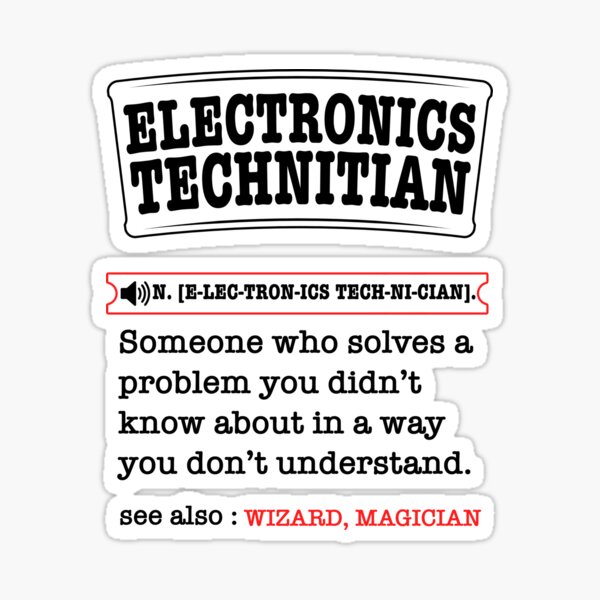 Item preview, ELECTRONICS TECHNICIAN definition designed and sold by WeeTee.