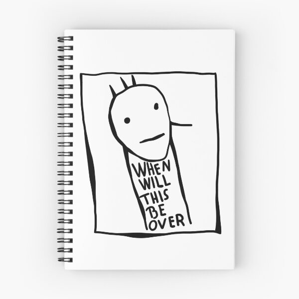 Aperçu de l'œuvre quand ce sera fini - minimaliste - dessin au trait - triste créée et vendue par Queerhaven.