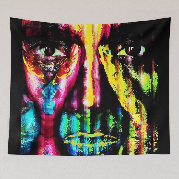 Item preview, Tribal Art Face Abstract mask design designed and sold by luvvvvvit.
