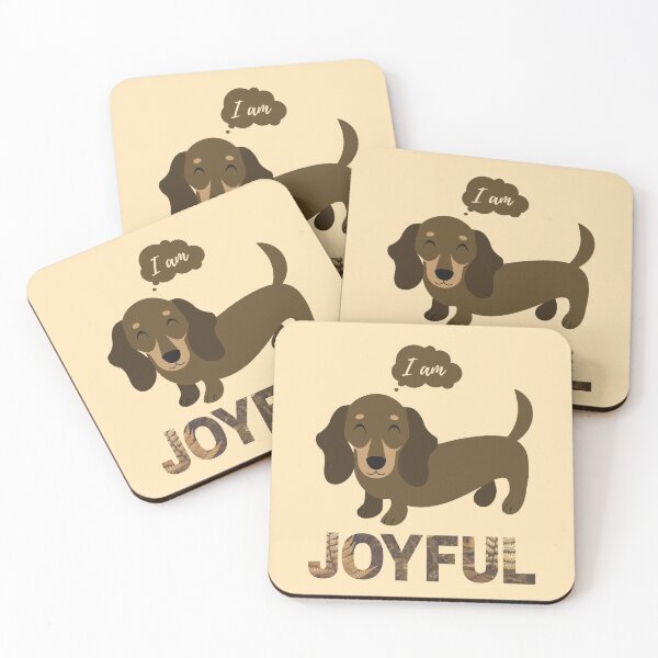 Item preview, Joyful | Dachshund | I am | Affirmations | Unique | Affirmed art designed and sold by AffirmedStudio.
