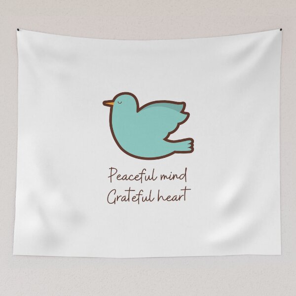 Item preview, peaceful mind, grateful heart designed and sold by vashumaso.