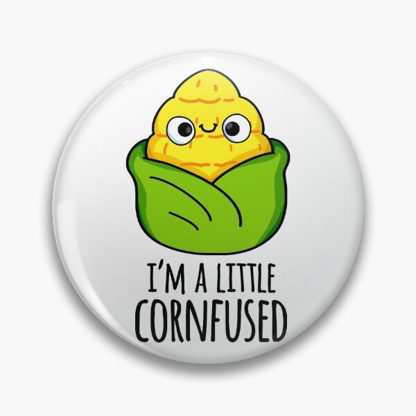 Item preview, I'm A Little Cornfused Funny Corn Puns  designed and sold by punnybone.