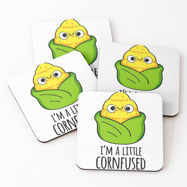 Item preview, I'm A Little Cornfused Funny Corn Puns  designed and sold by punnybone.