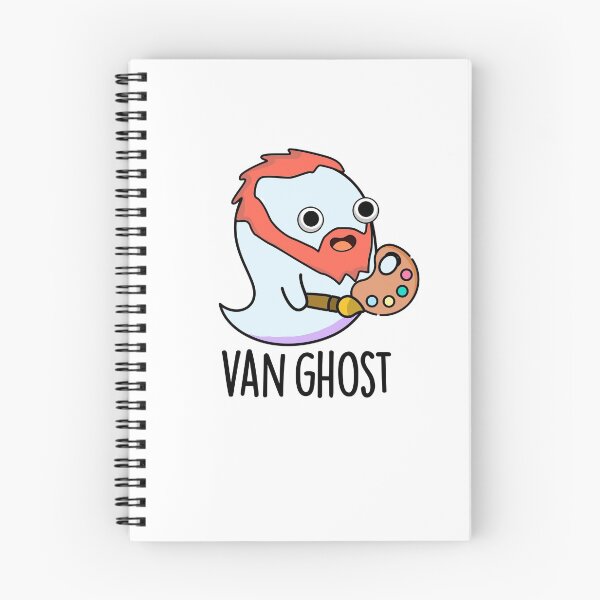 Item preview, Van Ghost Cute Artist Ghost Pun designed and sold by punnybone.
