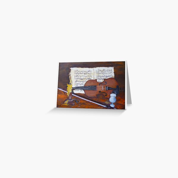NIGHT MUSIC Greeting Card