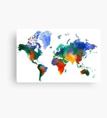Oh! What A Watercolor World Canvas Print